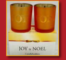 Joy & Noel Candle Holders Just .80¢ each!